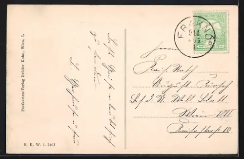 AK Forchtenstein bei Seebenstein, Ortsansicht mit Schloss