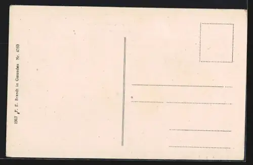 AK Bad Ischl, Partie am Kreuzstein