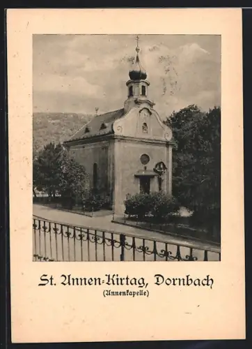 AK Wien, Dornbach, Annenkapelle, St. Annen-Kirtag