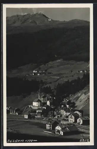 AK Sölden, Ortsansicht mit Kirche