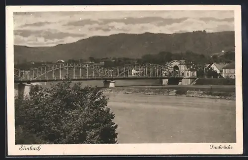 AK Simbach / Inn, Innbrücke
