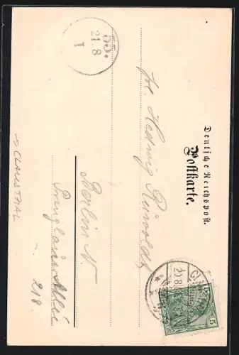 AK Wildemann, Spiegelthal, Der untere Wasserfall