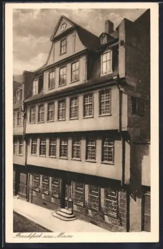 AK Frankfurt a. M., Haus in der Stadt