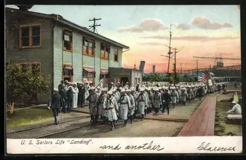 AK US Sailors Life, Landing