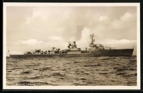 AK Kreuzer Leipzig der Kriegsmarine