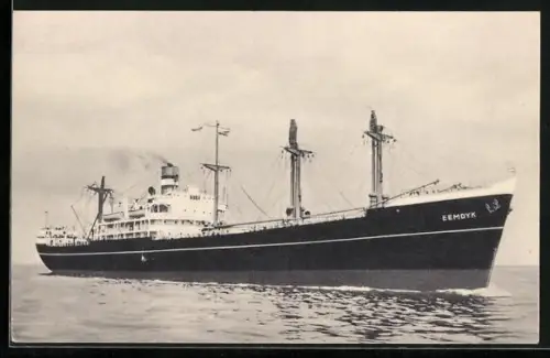AK Handelsschiff S.S. Eemdyk auf See