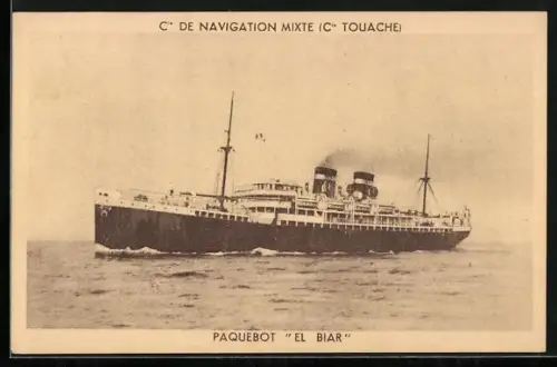 AK Passagierschiff El Biar auf See