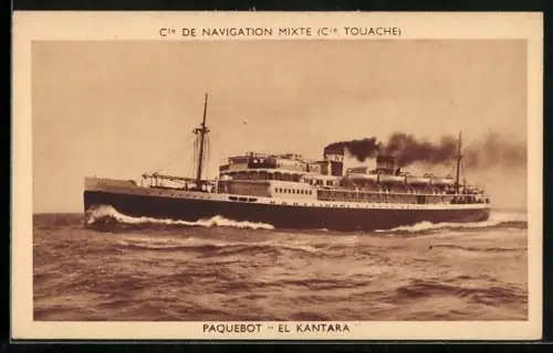 AK Passagierschiff El Kantara in Fahrt