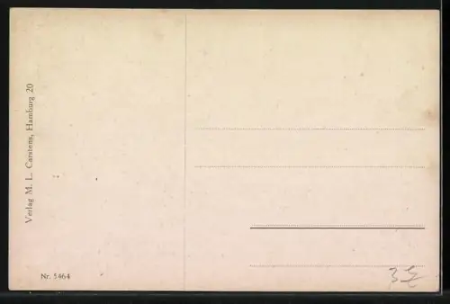 AK Zurückgelassener Matrose in Uniform schaut auf die See