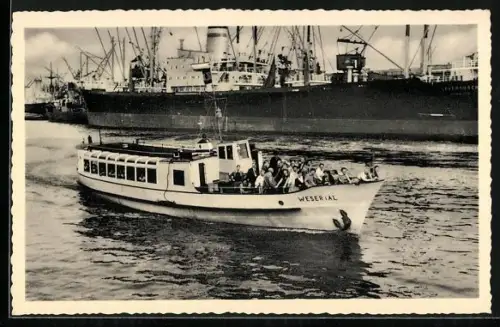 AK Bremen, Motorschiff Wesertal im Hafen