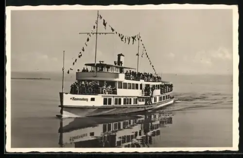 AK Dampfer Ravensburg auf dem Bodensee