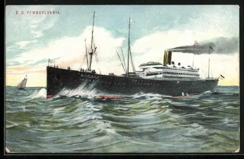 AK Passagierschiff D. D. Pennsylvania auf hoher See