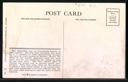 AK Underseas Boat about to submerge, U-Boot