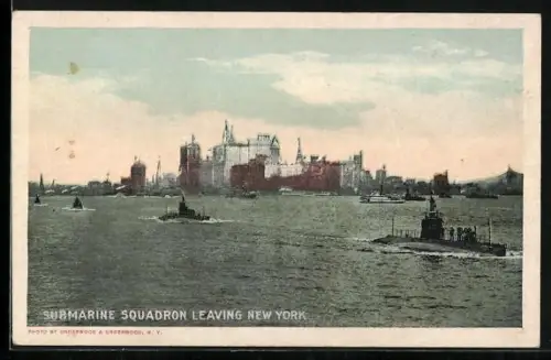 AK New York, Submarine Squadron leaving, U-Boot