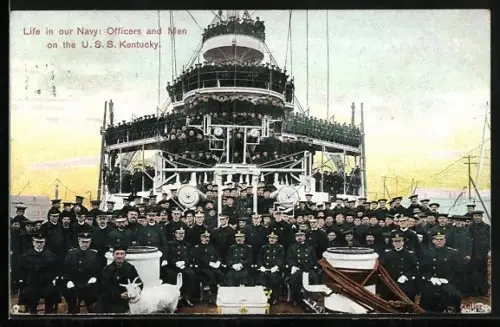 AK Kriegsschiff USS Kentucky, Officers and Men