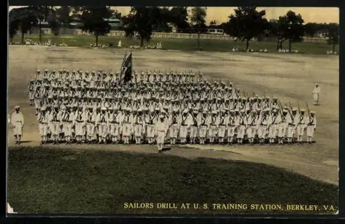 AK Berkley, Sailors drill at US Training Station