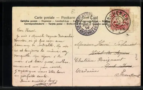 AK München, vor dem Löwenbräukeller