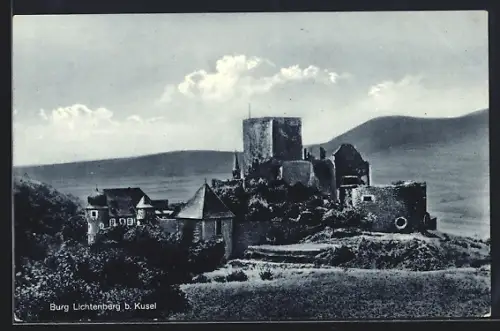 AK Thallichtenberg, Lichtenberg b. Kusel, Blick auf die Burgruine