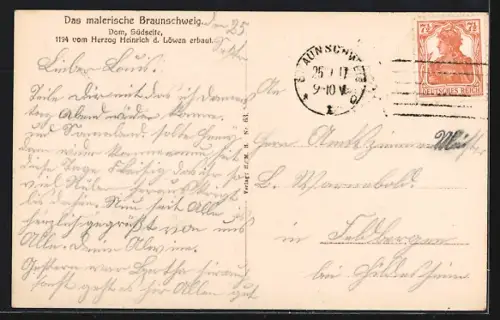 AK Braunschweig, Dom, Südseite