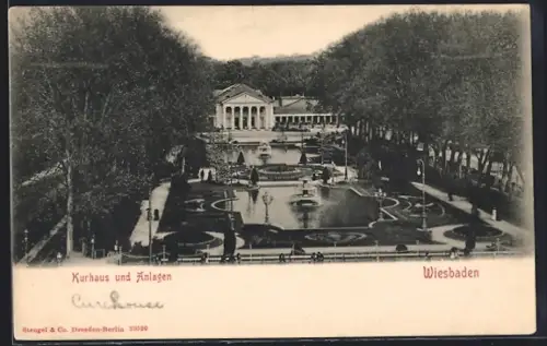 AK Wiesbaden, Kurhaus und Anlagen