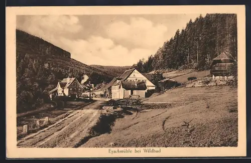 AK Wildbad / Enz, Gasthaus Eyachmühle