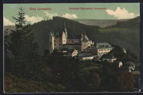 AK Lauenstein / Ludwigsstadt, Burg Lauenstein mit Umgebung