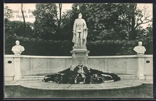 AK Berlin, Kaiser Friedrich III. Denkmal