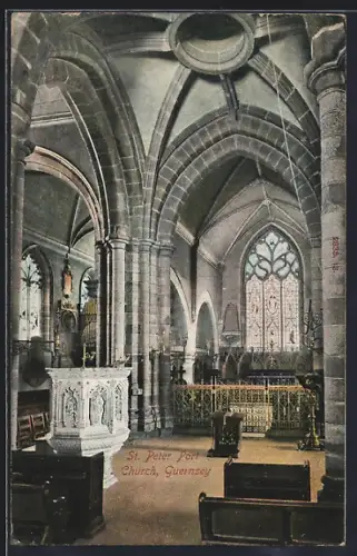 AK St. Peter-Port /Guernsey, Church, Interior View