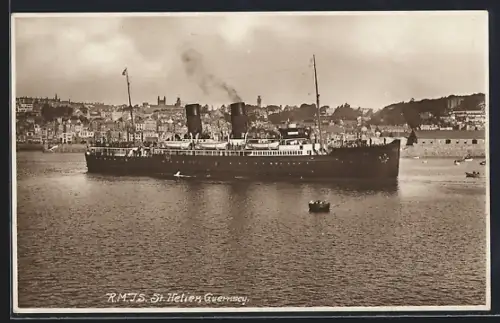 AK St. Helien /Guernsey, Panoramic View