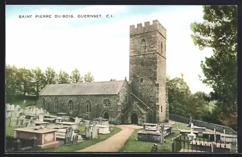 AK Saint Pierre du Bois /Guernsey, Church and Churchyard