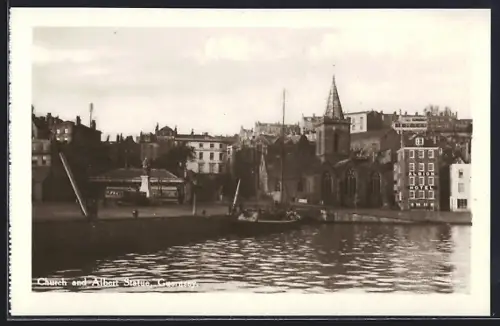 AK Guernsey, Church and Albert Statue