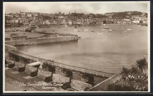 AK Guernsey, The Town from Castle Corner