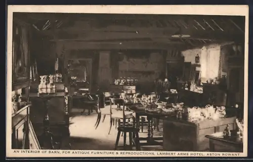 AK Aston Rowant, Lambert Arms Hotel, An Interior of Barn