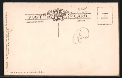 AK Aston Rowant, Lambert Arms Hotel, An Interior of Barn