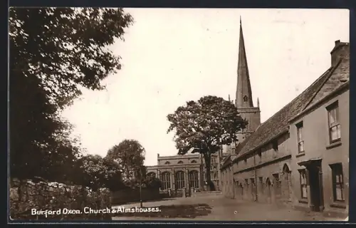 AK Burford /Oxon, Church & Almshouses