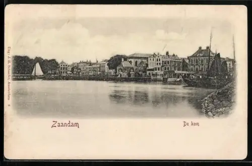 AK Zaandam, De kom, am Hafen
