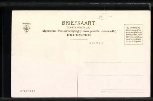 AK Zaandam, Gezicht o. d. Zaan met Tolbrug