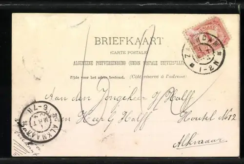 AK Zaandam, Zaangezicht met toren, Panorama