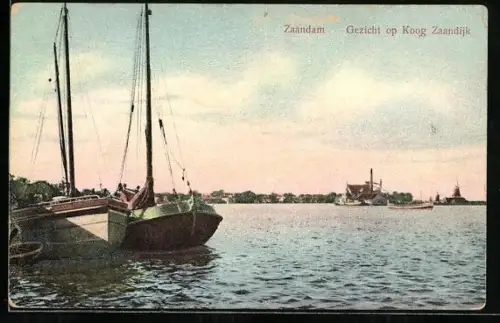 AK Zaandam, Gezicht op Koog Zaandijk