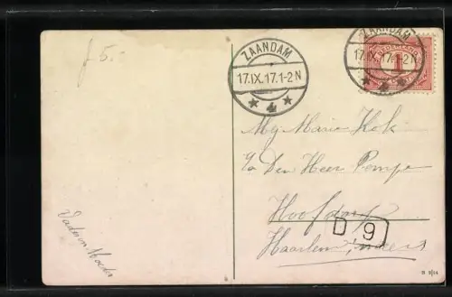 AK Zaandam, Gezicht op Koog Zaandijk