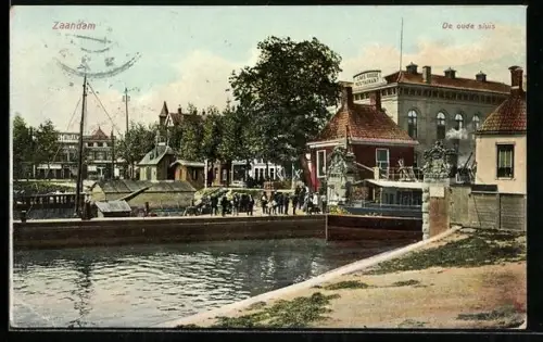 AK Zaandam, De oude sluis, Schleuse