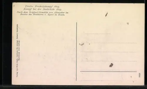AK Kampf bei der Innbrücke 1809
