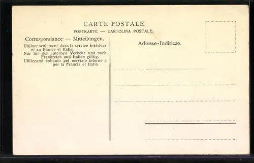 AK Gotthard-Hospiz, Uferpartie mit Bergen