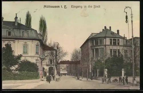 AK Mülhausen i. E., Eingang in die Stadt