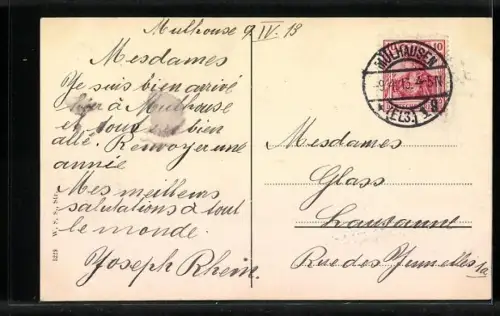 AK Mülhausen i. E., Eingang in die Stadt