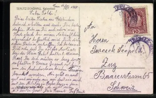 AK Teplitz Schönau / Teplice, Kaiserbad
