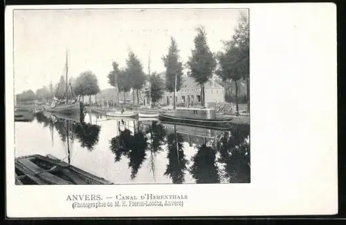 AK Anvers, Canal d'Herenthals