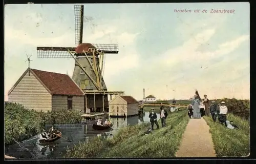 AK Zaanstreek, Flusspartie mit Windmühle