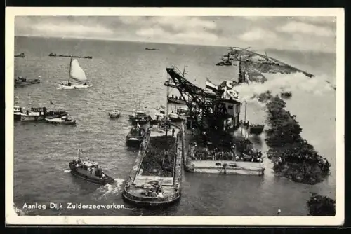 AK Harderwijk, Aanleg Dijk Zuiderzeewerken