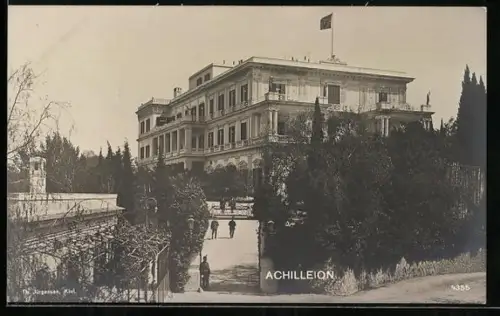 AK Corfour, Achilleion, Gebäudeansicht
